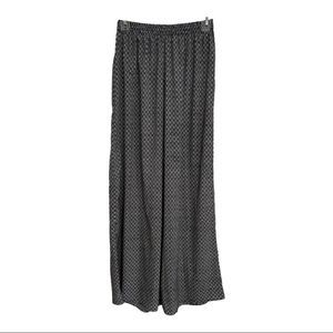 Band of Gypsies‎ Wide Leg Boho Palazzo Pants Black and White Size Small